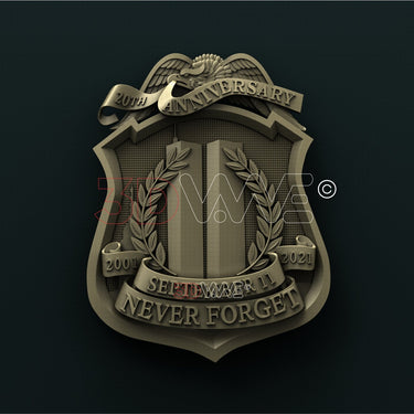 NEVER FORGET 9/11 3D STL 3DWave